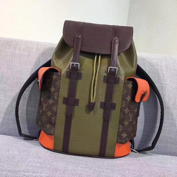 2017 louis vuitton original leather christopher PM M53425 monogram green JH00730Bh43