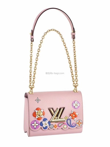 2017 newest louis vuitton Original leather Shoulder Bag 50271 pink JH00658iR14