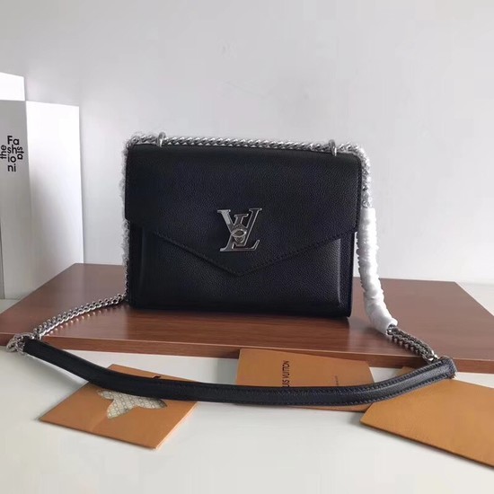 AAA 1:1 Louis vuitton Original Leather Evening Bag Clutch Love Note replica M54500 black JH00120Pp71