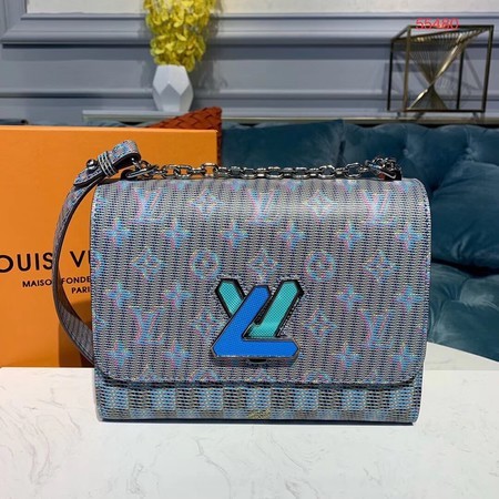 AAA Louis Vuitton M55480 Twist MM Original Leather Monogram Pop Blue JH00884xn59