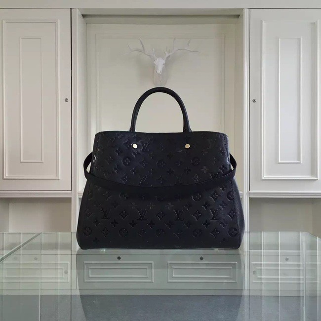 AAA Louis Vuitton Monogram Empreinte Montaigne GM M41059 black JH00881CB45