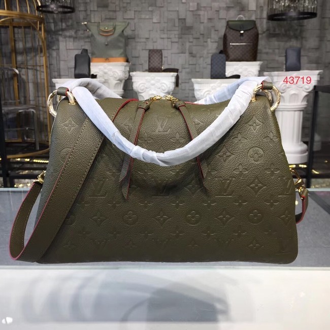 AAA Louis vuitton original mongram empreinte PONTHIEU PM M43721 Khaki JH01297pL24