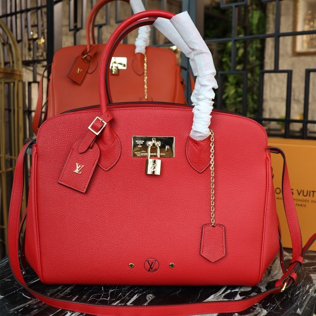AAAAA Imitation Louis Vuitton Veau Nuage Leather Milla MM M51685 red JH01427wA64