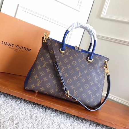 AAAAA Louis Vuitton Monogram Canvas Pallas Original leather M42810 blue JH00620DU34