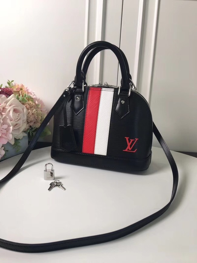Best Quality Louis Vuitton original Epi leather ALMA BB M51961 black JH01890gQ55