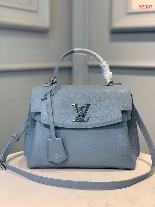 Best Replica Louis vuitton original LOCKME EVER BB M53937 light blue JH00500Jc15