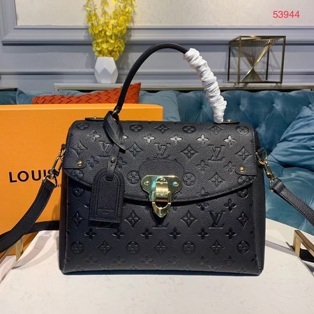 Cheap Louis Vuitton Georges MM Monogram Empreinte Original Leather M53944 Black JH00892pG43