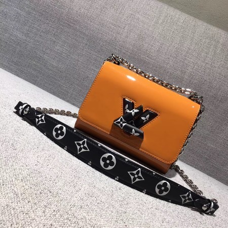 Cheap louis vuitton TWIST Original leather Shoulder Bag 50273 yellow JH00643PC54