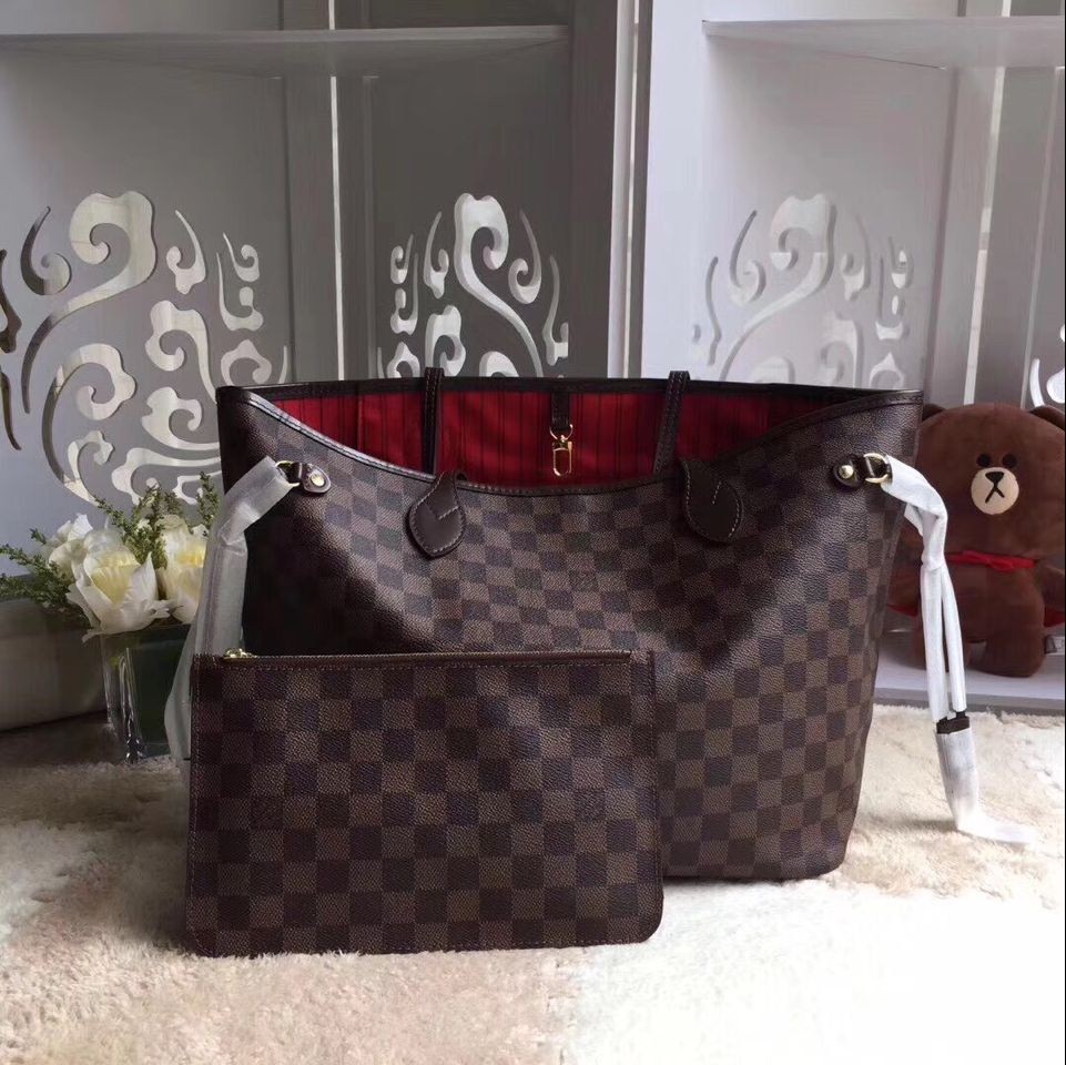 Copy 1:1 Louis vuitton original damier ebene canvas neverfull gm n41357 JH00121GO58