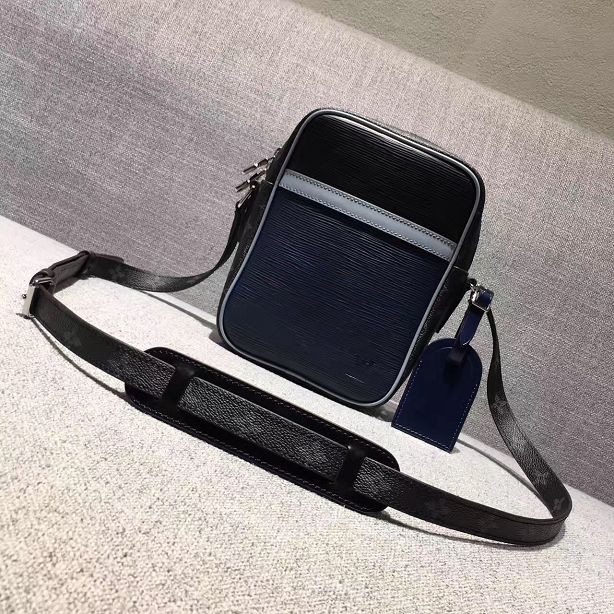 Copy 2017 louis vuitton original epi leather danube mm M53420 blue JH00726ms30