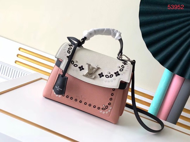 Copy Louis vuitton original LOCKME EVER BB M53937 pink&white JH00736NX87