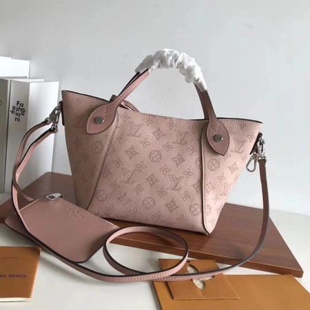 Copy Louis Vuitton original Mahina Leather Tote Bag 54353 pink JH00147OM51