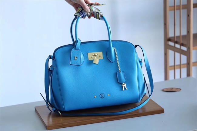Fake Cheap Louis vuitton original calfskin M51445 blue JH01475Wq19