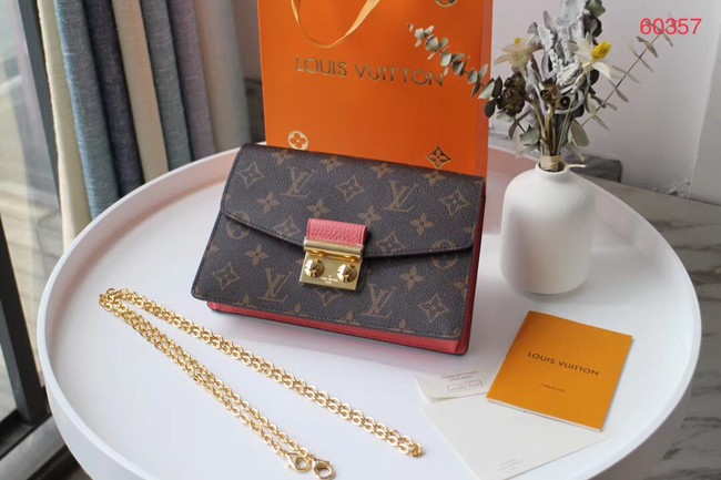 Fake Louis Vuitton Monogram Canvas Original Chain bag M60357 rose JH00569GM41