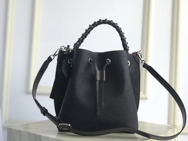 Fake Louis Vuitton original Mahina Leather MURIA M55800 Black JH00623gE29