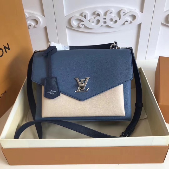 Fake Louis vuitton original MY LOCKME M54849 blue&white JH01544tZ32