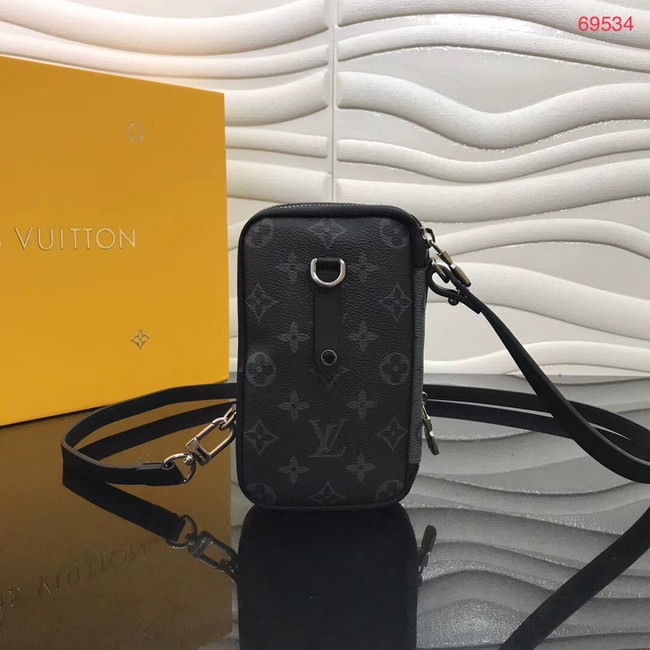 Fashion Louis vuitton original DOUBLE PHONE M69534 black JH00425NC66