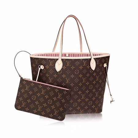 Fashion Louis vuitton original monogram canvas neverfull mm M50366 pink JH00251JD28