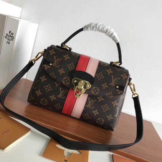 Fashion Louis vuitton original monogram canvas ONE HANDLE 48998 pink&red JH00060Rn14