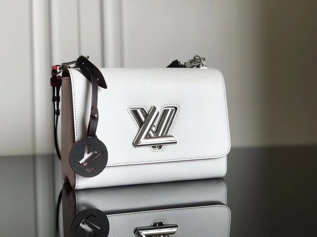 High Quality Fake Louis vuitton original epi leather TWIST MM M52506 Blanc JH01621nD19