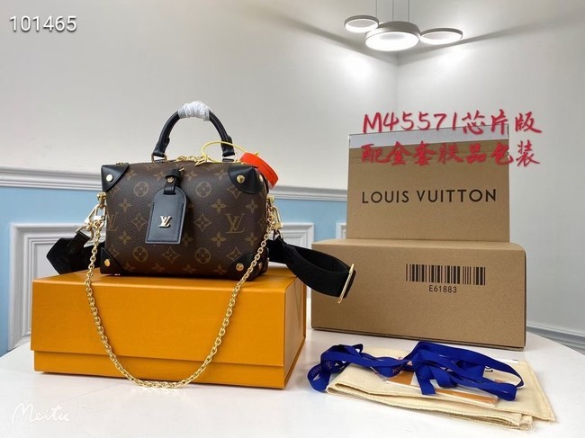 High Quality Imitation Louis vuitton original leather PETITE MALLE SOUPLE M45531 black JH00359dt82