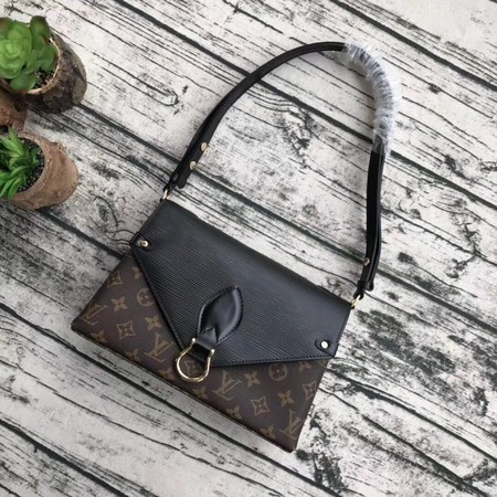 High Quality Louis Vuitton Original Monogram Canvas SAINT MICHEL M44030 black JH00440GY92