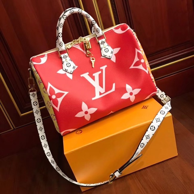 High Quality Replica Louis Vuitton original SPEEDY 30 BANDOULIERE M40391 red JH01164lk70
