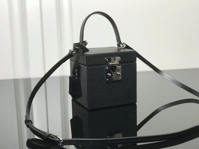 Hot Replica Louis Vuitton original Epi Leather BLEECKER BOX M52466 black JH01615IG96