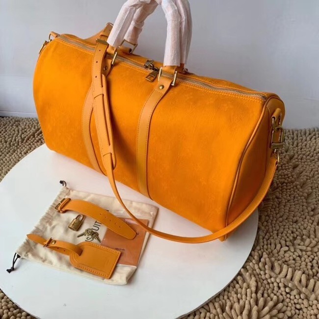 Imitation 1:1 Louis vuitton original KEEPALL BANDOULIERE 50 M44644 Ochre JH01001qd57