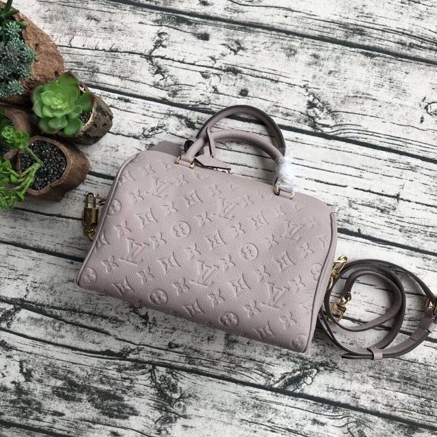 Imitation Designer Louis vuitton original monogram empreinte speedy M42395 gray JH00294Ss68