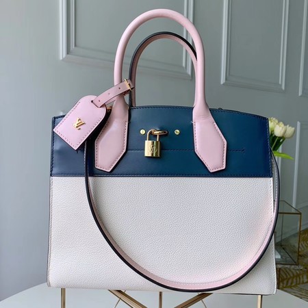 Imitation Louis vuitton original CITY STEAMER M55062 blue&white JH00950PU57