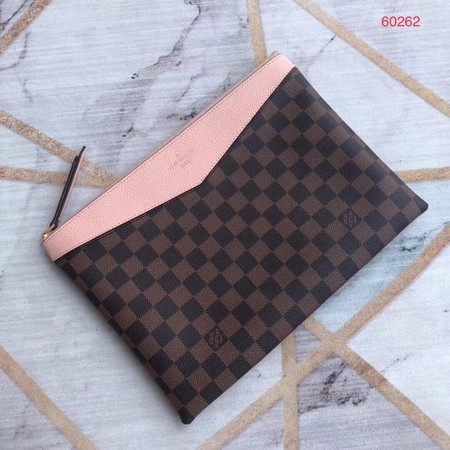 Imitation Louis vuitton original Damier Ebene Canvas DAILY M60262 pink JH00893JF45