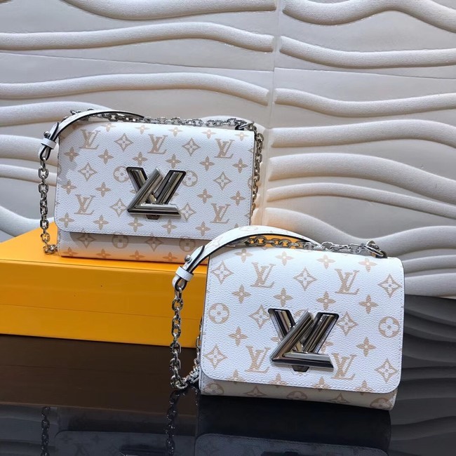 Imitation Louis Vuitton Original Leather TWIST M50332 White JH00848yF79