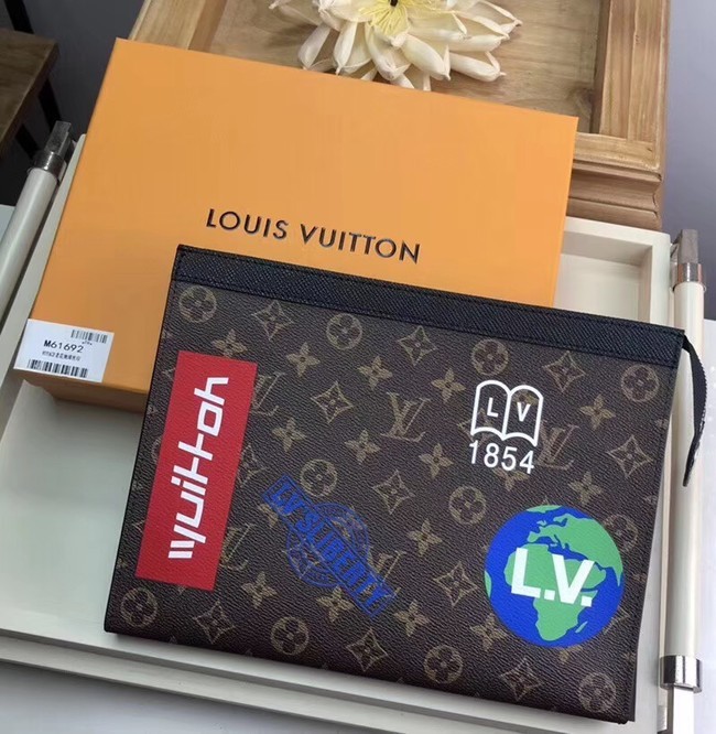 Imitation Louis vuitton original POCHETTE VOYAGE M61692 black JH01152Rd46