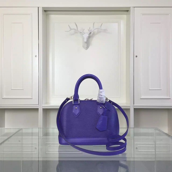 Imitation Top Louis vuitton Original Epi leather mini Tote Bag 40862 Violet JH01039Wv17