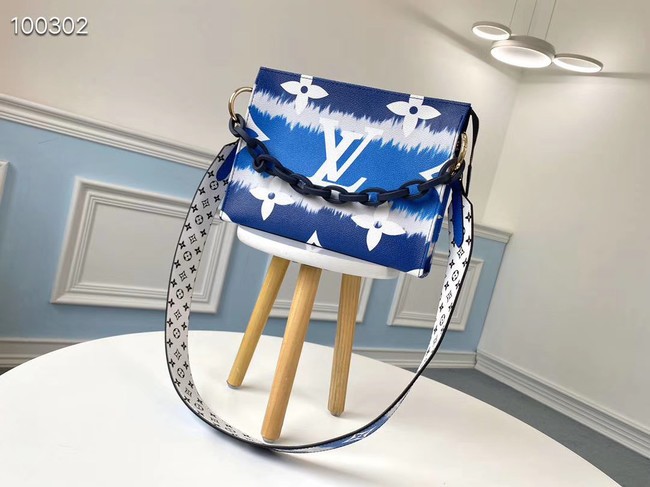 Knockoff High Quality Louis Vuitton Monogram Canvas Original Leather M68137 blue JH00596xB29
