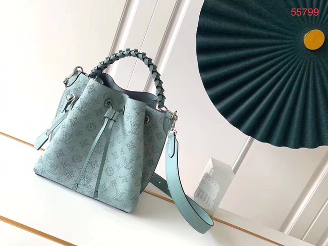 Knockoff Louis Vuitton MURIA Mahina perforated calf leather M55800 sky blue JH00419nE34