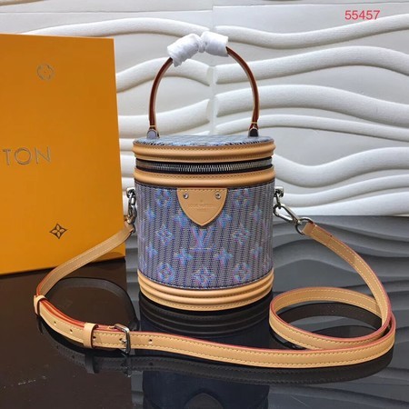 Louis Vuitton Cannes Blue Monogram Pop Print Original Leather M55457 Blue&Apricot JH00888iR14