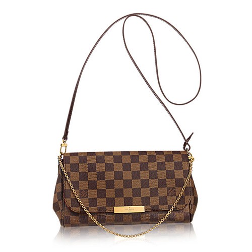 Louis Vuitton Damier Ebene Canvas Favorite MM Bag N41129 JH01851iv85