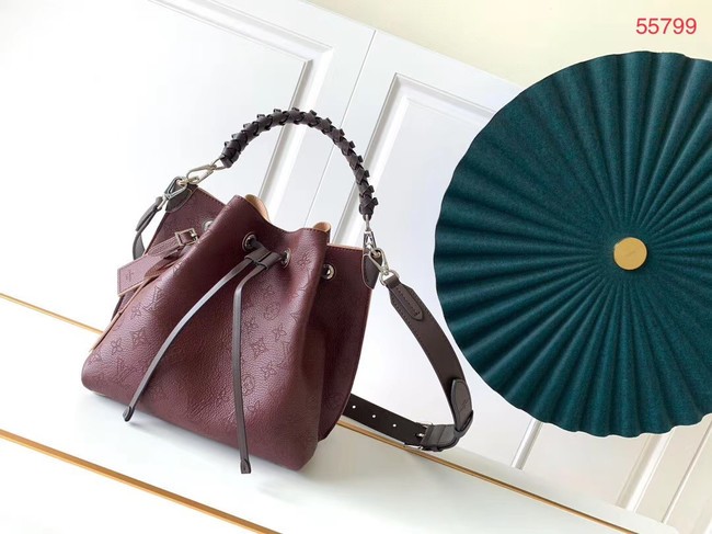 Louis Vuitton MURIA Mahina perforated calf leather M55800 Burgundy JH00420Am73