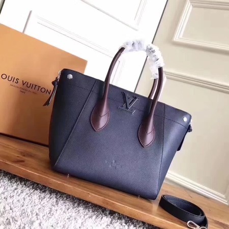 louis vuitton original calfskin Tote Bag freedom M54842 dark blue JH00493Pg44