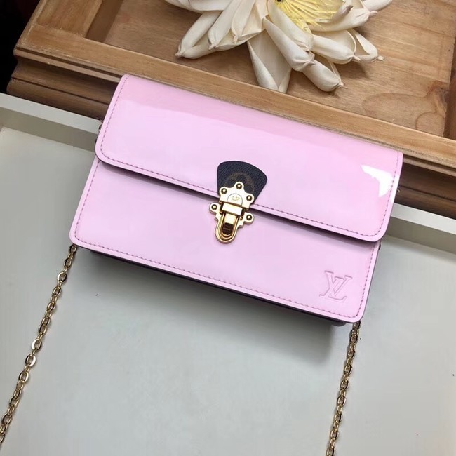 Louis Vuitton Original CHERRYWOOD CHAIN WALLET M63306 Rose Ballerine JH01345QZ36