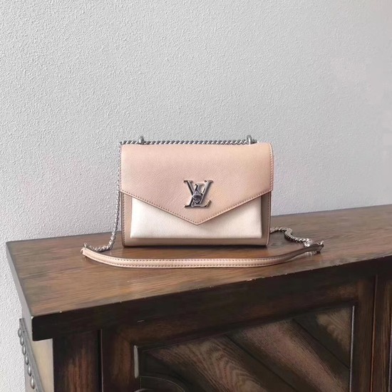Louis vuitton Original Cowhide MYLOCKME BB M51424 Apricot white JH00051mD58