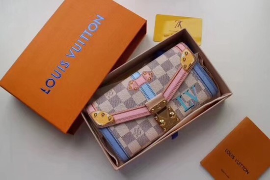 Louis vuitton original Damier Azur pallas wallet 60119 JH00101QX19