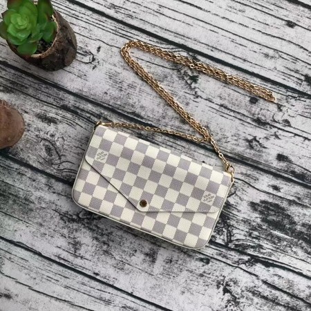 Louis vuitton original Damier Azur pochette felicie M61276 JH00246bz77