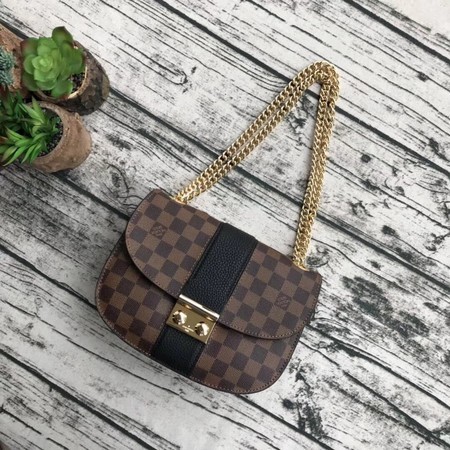 Louis Vuitton Original Damier Ebene Canvas WIGHT N64419 black JH00469Td71