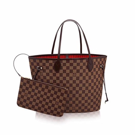 Louis vuitton original damier ebene neverfull mm n41358 red JH00249hn36