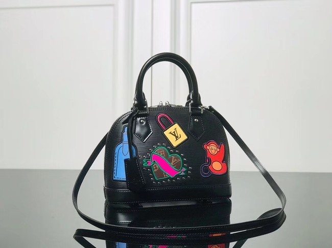 Louis Vuitton original Epi Leather ALMA BB M52481 black JH01627lU52