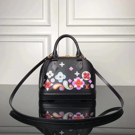 Louis vuitton Original epi leather mini Tote Bag M54836 black JH00628vV16