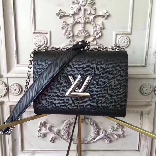 Louis vuitton original epi leather TWIST MM M50332 black JH01963uF26